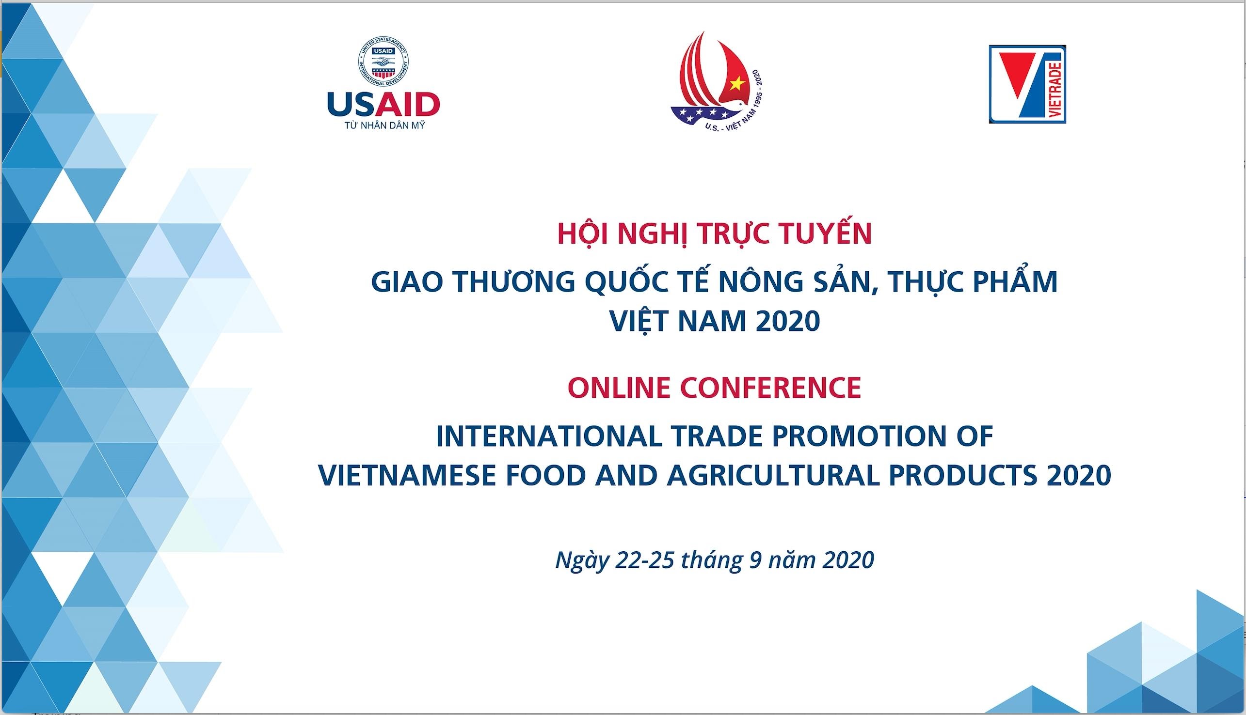 Registration for “Vietnam International Business Networking Webinar on Agricultural and Food products 2020”